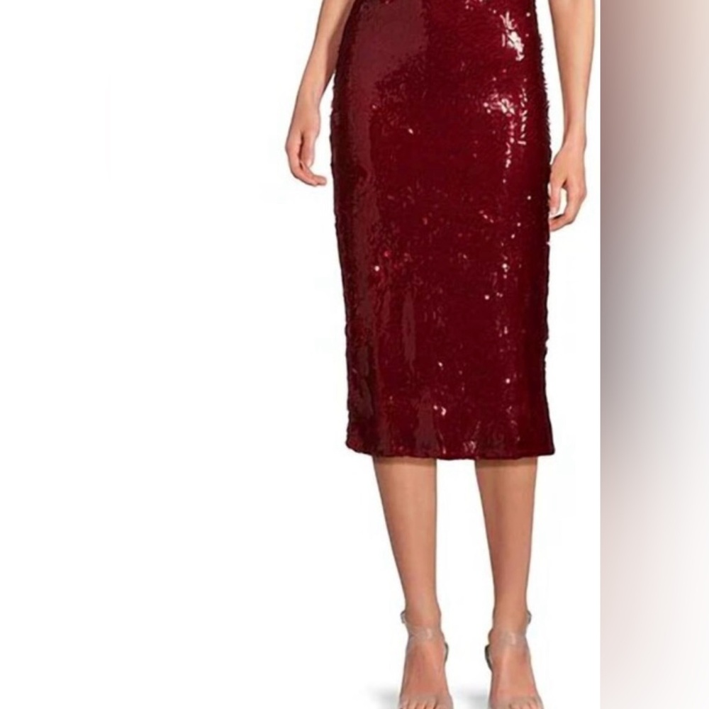 Red Sequin skirt